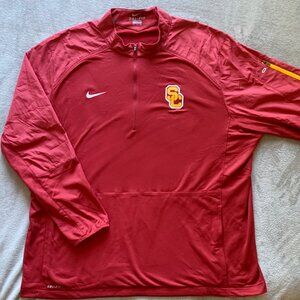 Nike Dri-Fit USC Trojans Quarter- Zip Coaches Jacket. 3XL.